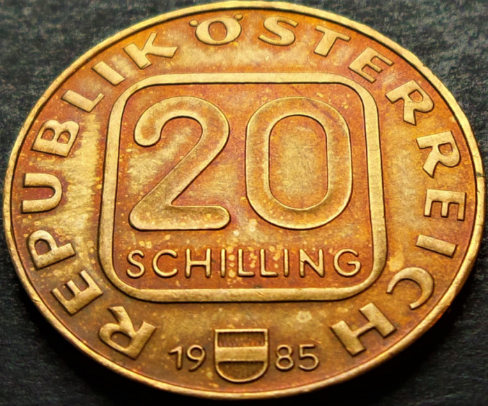 Moneda COMEMORATIVA 20 SCHILLING - AUSTRIA/ LINZ, anul 1985 *cod 4985 A