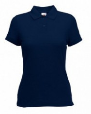 Tricou polo FRUIT OF THE LOOM Lady Navy foto