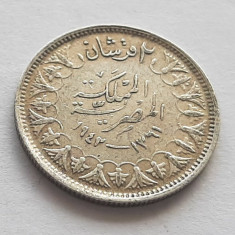 192. Moneda Egipt 2 piastres 1942 - Argint 0.833