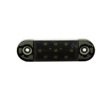 Lampa laterala Gabarit LED 12V-24V, alba cu efect opac (smoked) - IP66