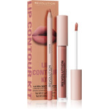 Makeup Revolution Lip Contour Kit set &icirc;ngrijire buze culoare Stunner