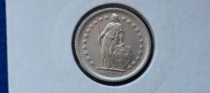 ELVETIA 1/2 FRANC 1965 AUNC argint
