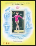 1984 , Lp 1101 , Jocurile Olimpice de Vara , Los Angeles , Preolimpiada , colita nedantelata - MNH
