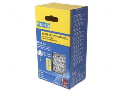 Diblu aluminiu 4mm x 12mm, 500 buc. foto