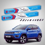Cumpara ieftin Ștergătoare Jeep Compass MP 2017-prezent | Set Față Flat Premium &ndash; TeamCar&reg;