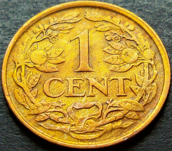 Moneda istorica 1 CENT - OLANDA, anul 1917 * cod 1909 - frumoasa