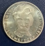 (A159) MONEDA DIN ARGINT GERMANIA - 5 MARK 1975, LIT. G, ALBERT SCHWEITZER