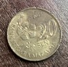 C50 - Moneda foarte veche - Malaezia - 20 sen - 2013, Asia