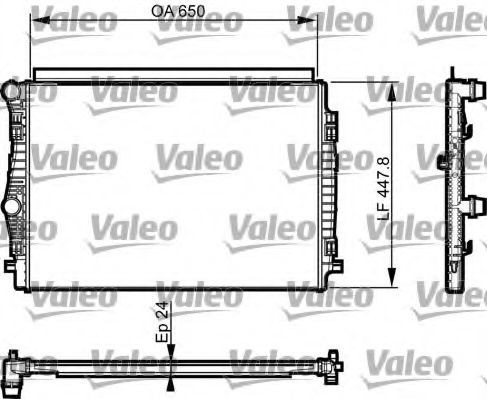 Radiator, racire motor AUDI A3 (8V1) (2012 - 2016) VALEO 735559