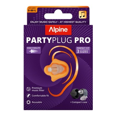 Dopuri de urechi cu filtru muzical profesional pentru festivaluri si concerte, 3 dimensiuni incluse (S/M/L), protectie zgomote SNR 21dB, reutilizabile foto