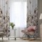 Draperie dim-out model floral cu rejansa din bumbac tip fagure, Madison, 250x235 cm, densitate 700 g/ml, Lilium et Rosa, 1 buc