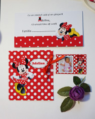 Invitatie botez Minnie Mouse OPIS069 foto