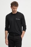 Armani Exchange pulover de lana barbati, culoarea negru, light, 8NZM5A ZM1YZ
