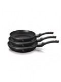 Cumpara ieftin Set 3 tigai Black Rose Berlinger Haus BH 6158F, marmorate, antiaderente, negre