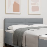 vidaXL Tablă de Pat Design Linii Gri Deschis 80 cm din Țesătură