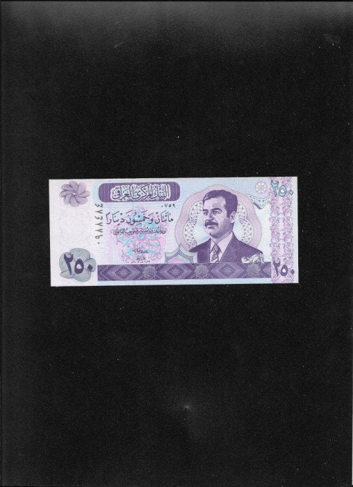 Irak Iraq 250 dinari dinars 2002 unc