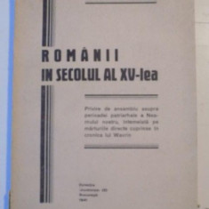 ROMANII IN SECOLUL AL XV-LEA de NICOLAE BOGDAN 1941