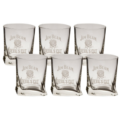 Set 6 pahare sticla pentru whisky Borgonovo, 270 ml, 9x7 cm foto