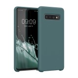 Husa Kwmobile pentru Samsung Galaxy S10, Verde, Silicon, 47732.207, Carcasa