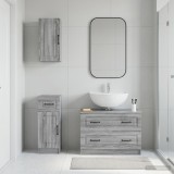 Cumpara ieftin Set de cabinet pentru baie cu 3 piese UTRECHT Sonoma gri