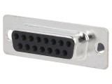 Cabo D-Sub 15 PIN Mamă Crimpat Negru - Conector Mufă pentru Aplicatii Electronice