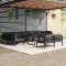 Gossi set mobilier relaxare gradina 10 piese perne aluminiu antracit