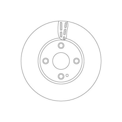 Set discuri frana fata TRW, Mazda 2 (Dl, Dj), 08.2014-, Fata; puntea fata foto