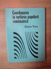 COORDONAREA IN VORBIREA POPULARA ROMANEASCA de SABINA TEIUS foto