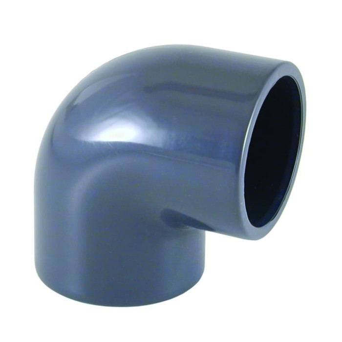 PVC-U Cot 90&deg; Manșon 40 mm PN16