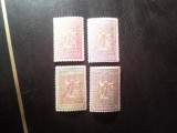 Serie de Binefacere Romania 1906 , 4 valori sarniera