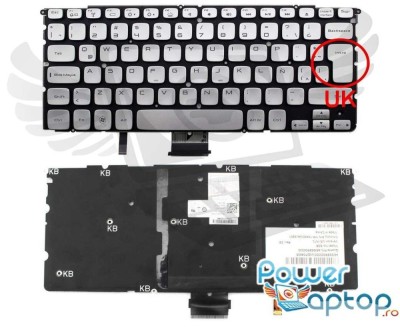 Tastatura Dell XPS 15Z layout UK fara rama enter mare iluminata backlit, XPS L412Z layout UK fara rama enter foto