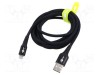 Cablu USB 2.0 Goobay Apple Lightning - USB A, 2m, Negru, 60W
