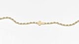 Bratara din aur galben de 14K model cruciulita cu lant