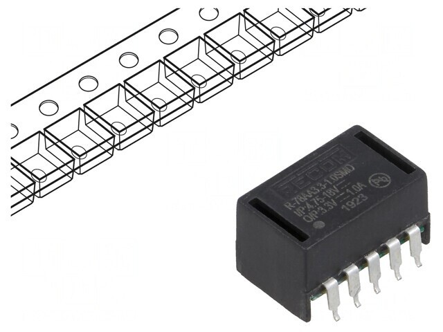 Convertor DC/DC 3,3W 4,75-18V la 3,3V 1A SMD