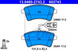 Set placute frana,frana disc RENAULT KANGOO / GRAND KANGOO (KW0/1) (2008 - 2016) ATE 13.0460-2743.2