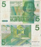 1973 ( 28 III ), 5 gulden ( P-95a ) - Țările de Jos