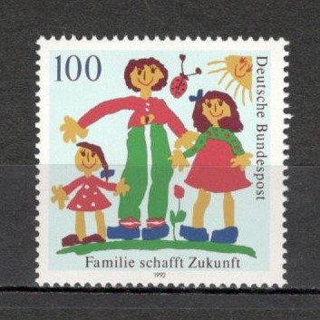 Germania.1992 Familia priveste viitorul-Desene MG.778 foto