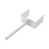 Papuc reazem cu tija 121x60x102mm, grosime 4mm, otel zincat
