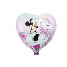 Balon folie inima Minnie Mouse, Unicorn, 50x45 cm