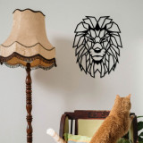 Decoratiune de perete, Lion Metal Decor, metal, 40 x 50 cm, negru, Enzo