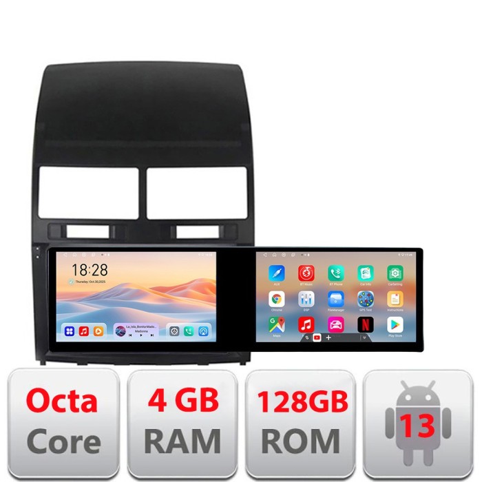 Navigatie VW Touareg 2004-2011 Lenovo 8 core 4+64 10.5 inch Incell 1K android Wifi 5Ghz gps internet CarStore Technology