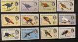 PC114 - British Honduras 1962 FAUNA/ PASARI, serie MH, sarniera, 12v