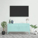 Comoda TV, verde menta, 105x35x50 cm, otel GartenMobel Dekor, vidaXL