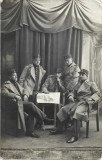 P1491 Poză elevi militari rom&acirc;ni 1915 studio Buzdugan București