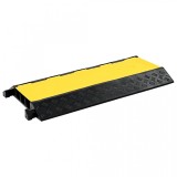 Cumpara ieftin Rampă de protecție cabluri, 3 canale, cauciuc 93 cm, vidaXL