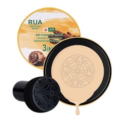 Fond de ten, Air Cushion CC Cream, RUA, Collagen &amp;amp; Radacina de Lemn Dulce, 02 Natural Skin, 15 g foto