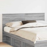 vidaXL Tăblie cap cu headboard Gri Sonoma 160 cm Lemn compozit 888403