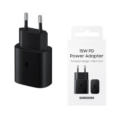 Incarcator Samsung Fast Charging, 15W PD AFC, negru, EP-T1510NBEGEU, blister foto