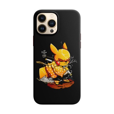 Husa compatibila cu Apple iPhone 14 Plus model Demon Slayer Pikachu,Silicon, Tpu, Viceversa foto