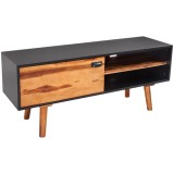 Dulap TV din lemn masiv de acacia, 120x35x50 cm
